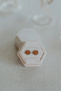 Sunward Round Studs - Brown
