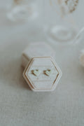 Clover + Coast Heart Clay Stud Earrings - Light Green
