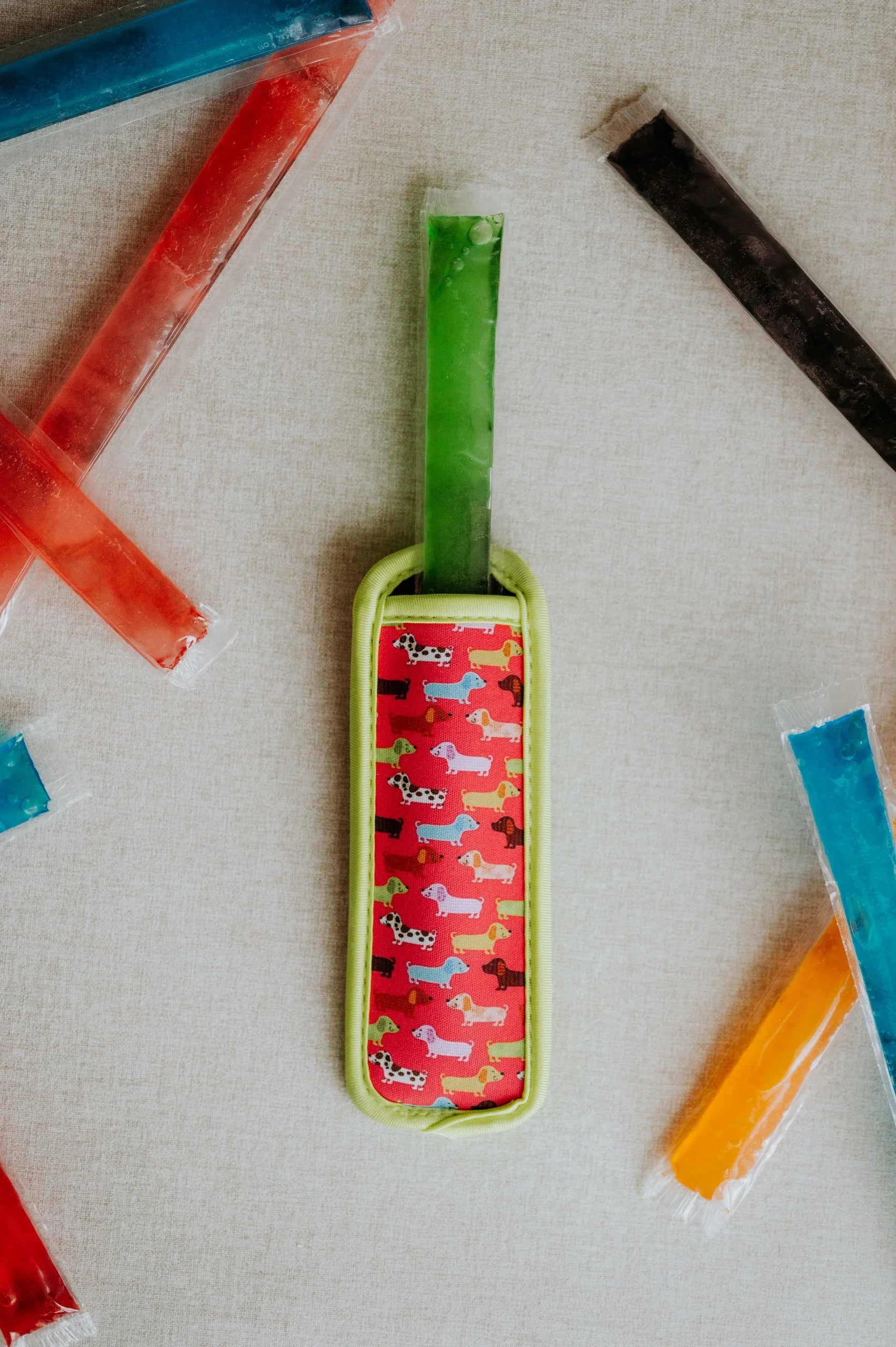 Popsicle Sleeve - Neon Dogs