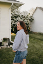 Flag & Anthem Lenora Colorblock Long-sleeve Button Up