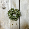 Hotline Green Plaid Scrunchie