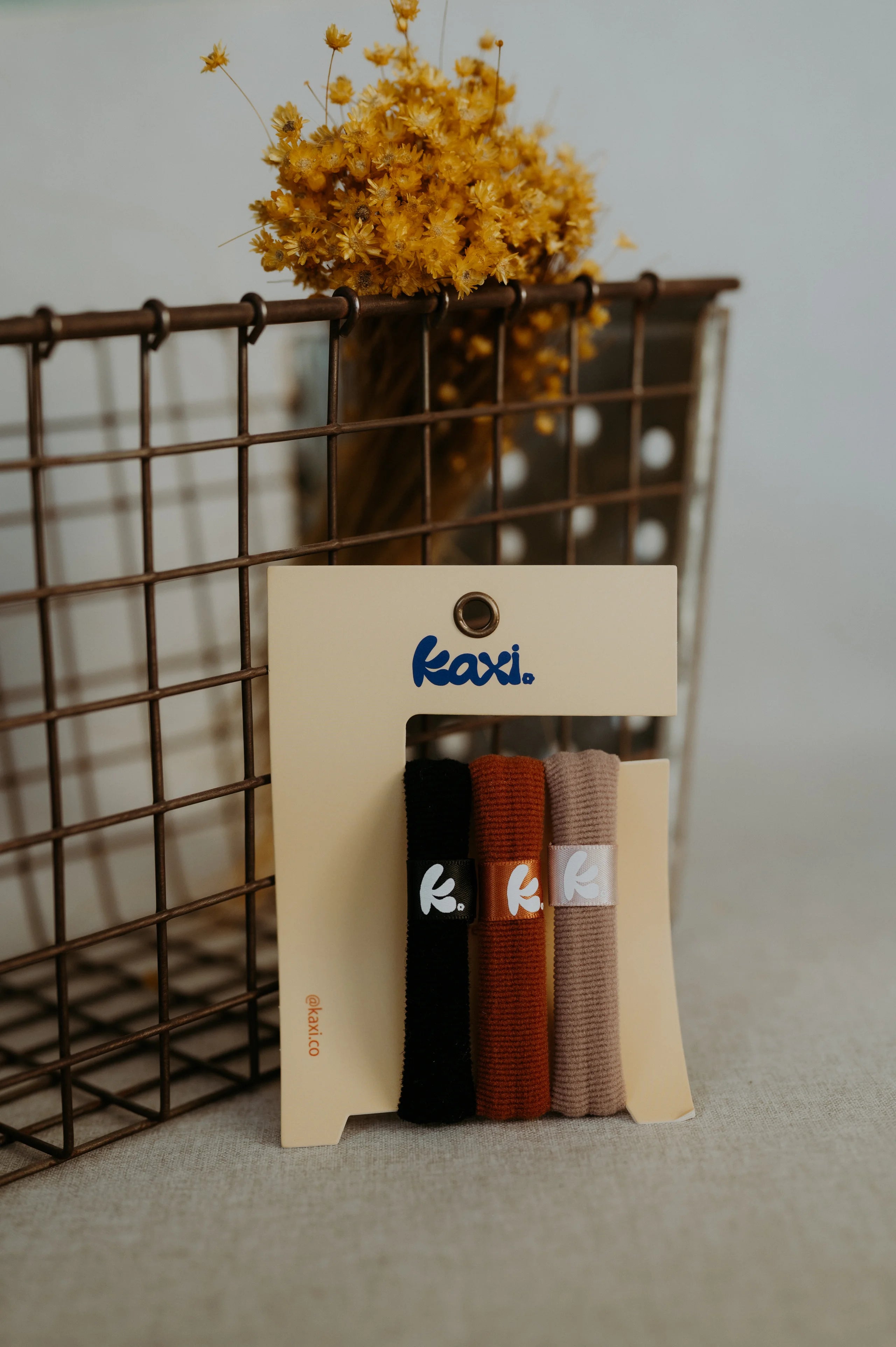 Kaxi Hair Ties - Variety Black, Rust and Bone