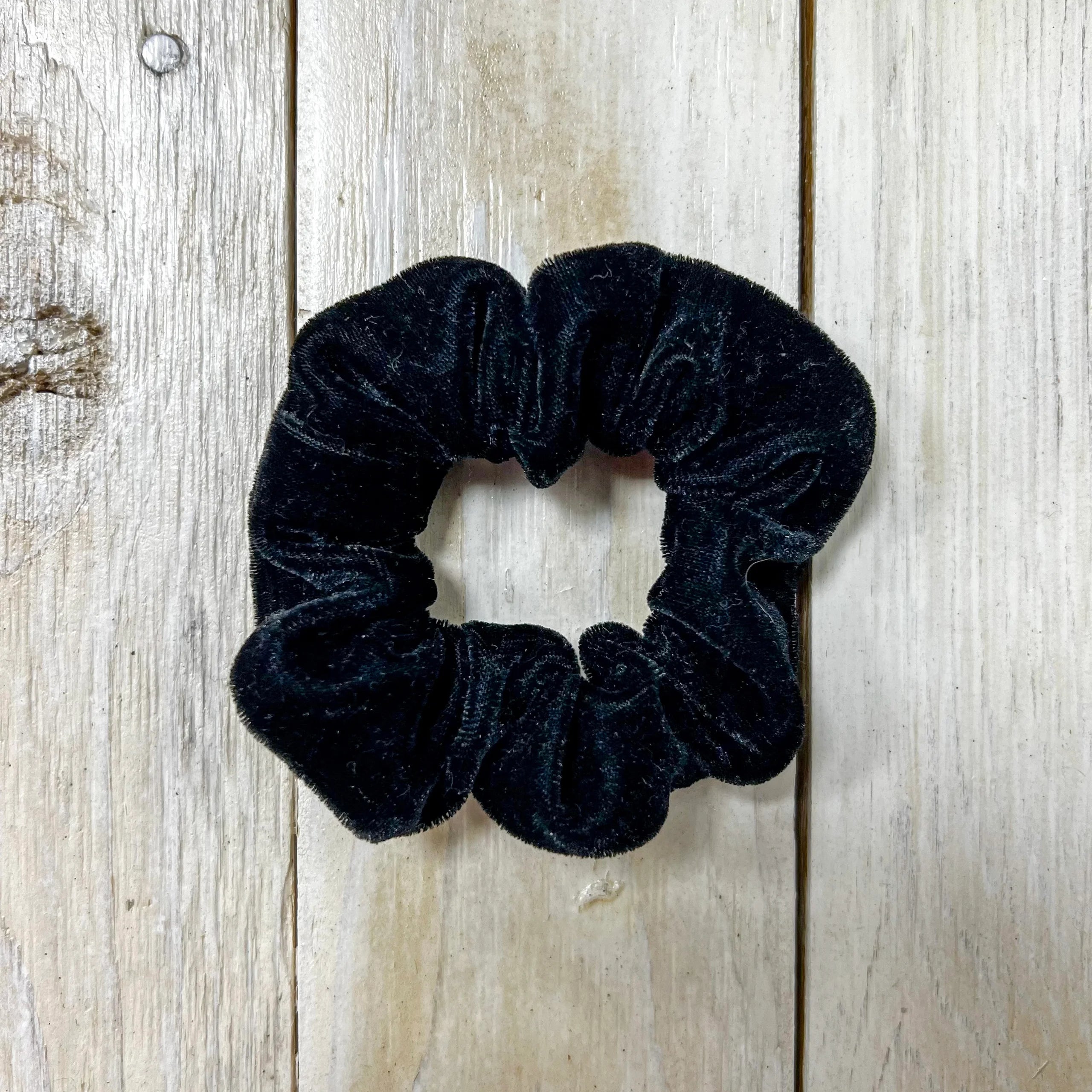 Hotline Black Velvet Scrunchie