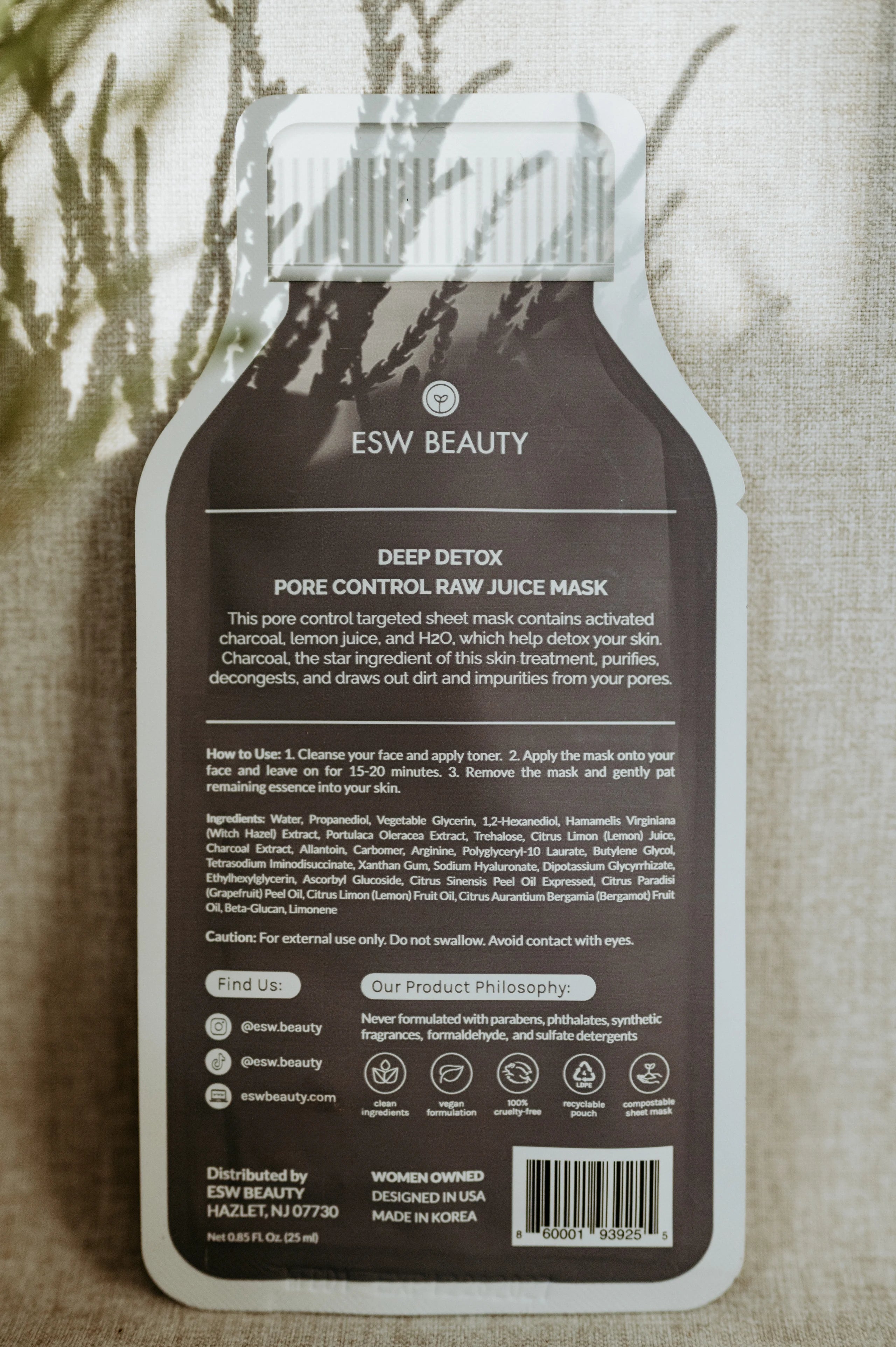 ESW Deep Detox Pore Control Raw Juice Mask