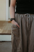 Free People- Striped Quinn Pant