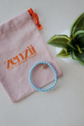 Zenzii Resin Beaded Bracelet Light Blue