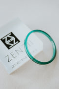 Zenzii Skinny Resin Bangle Dark Teal