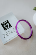 Zenzii Skinny Resin Bangle Purple