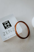 Zenzii Skinny Resin Bangle Brown