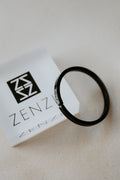 Zenzii Skinny Resin Bangle Black