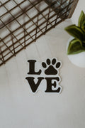 Stickers Love Paw Print