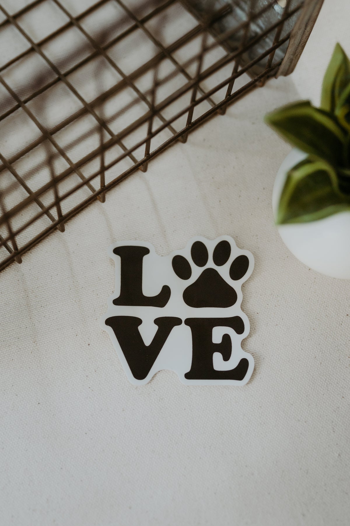 Stickers Love Paw Print