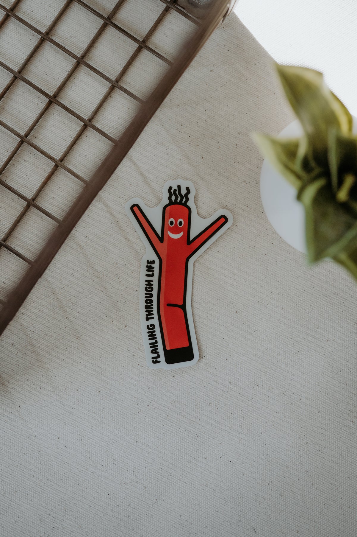 Stickers Flailing Through Life Inflatable Tubeman