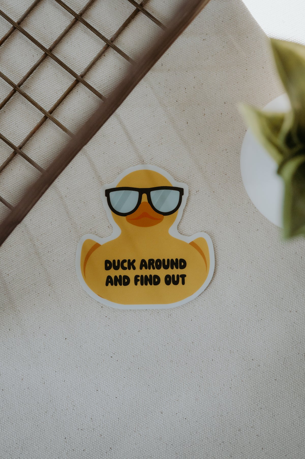 Stickers Duck With Sunglasses
