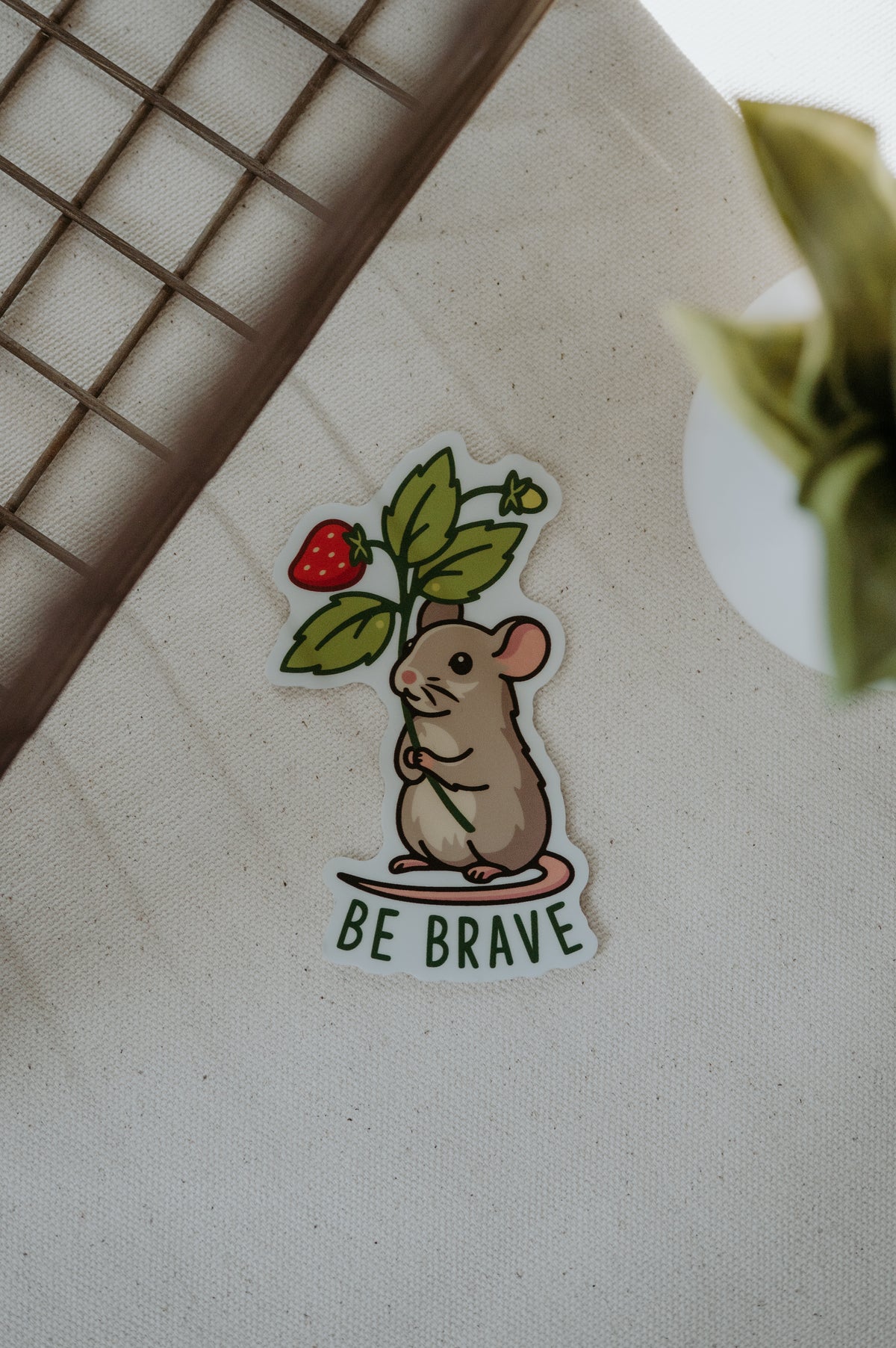 Sticker Be Brave Mouse