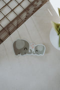 Sticker Parent and Baby Elephant