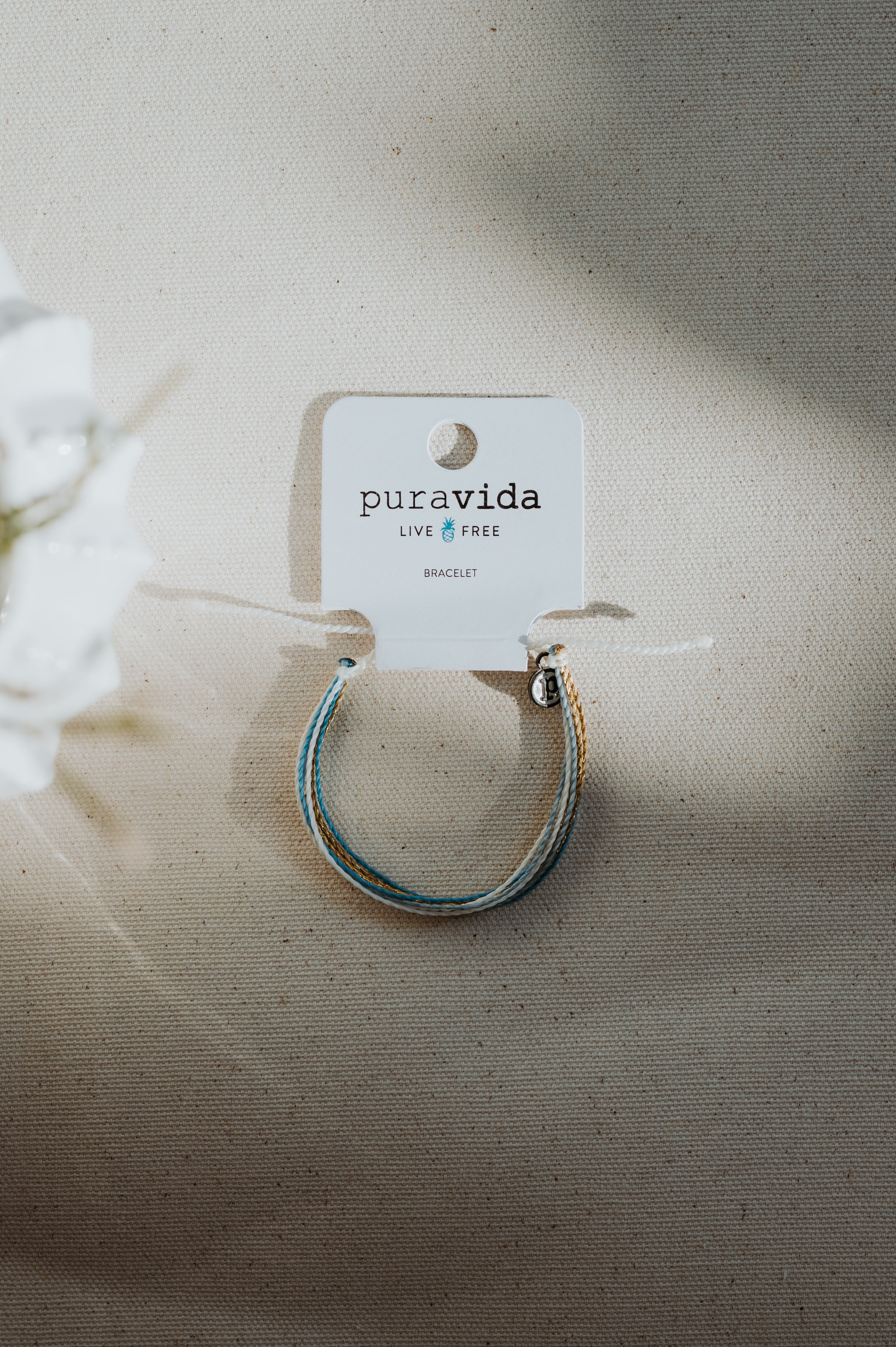 Puravida Braclet Blue Gold White