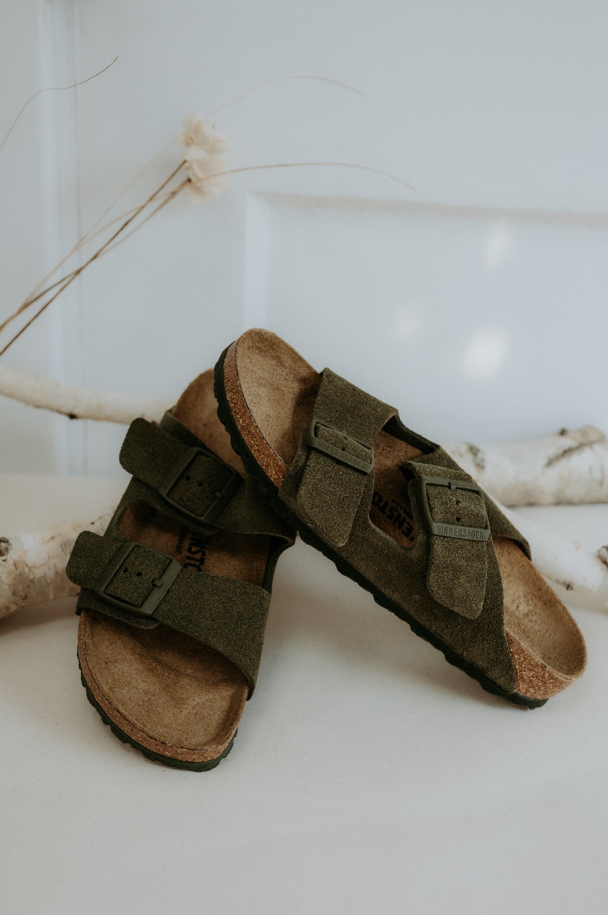 Birkenstock Arizona Suede Leather Thyme