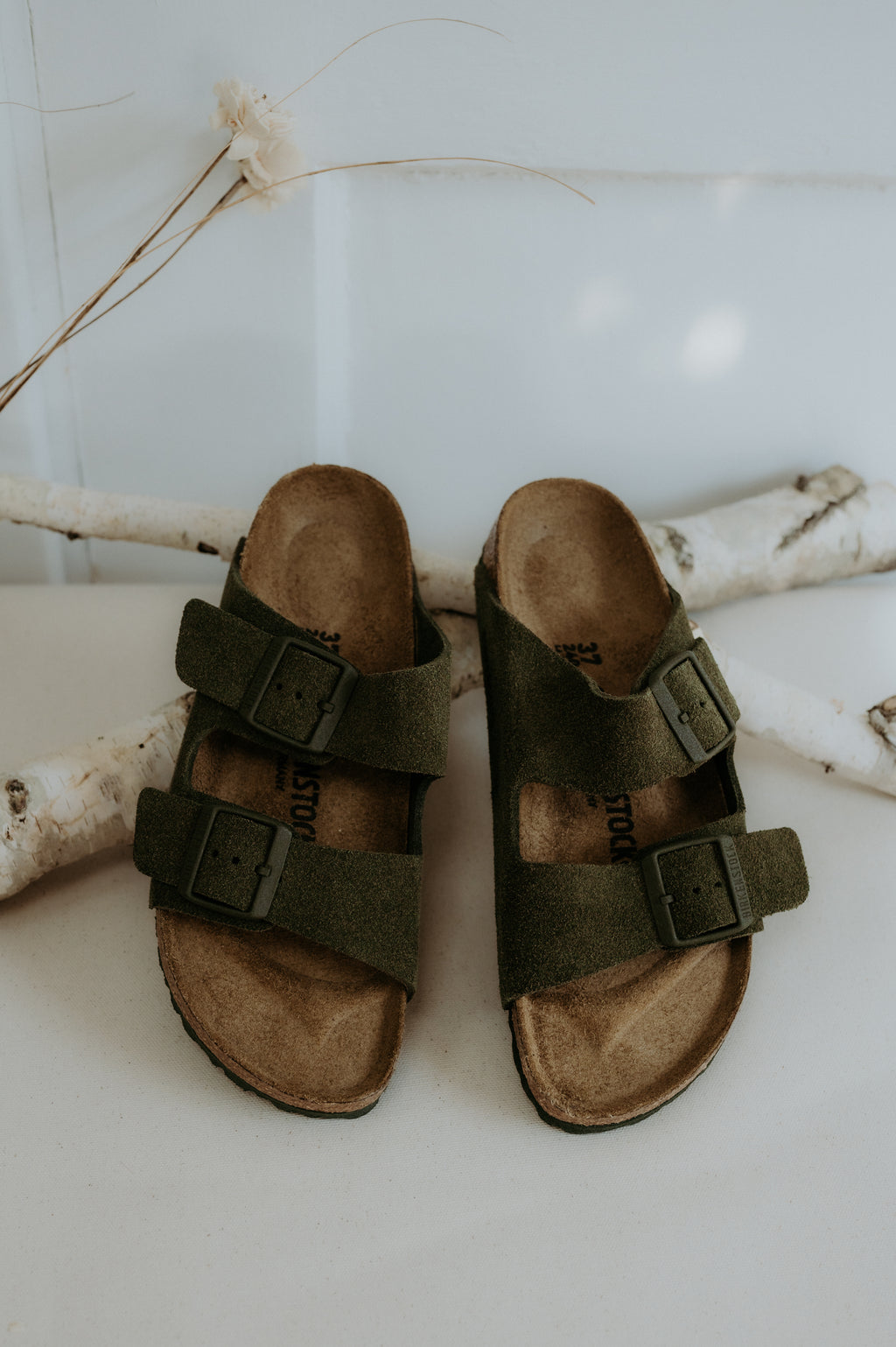 Birkenstock Arizona Suede Leather Thyme