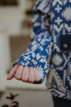 Pendleton Double Soft Half-Snap Pullover Cobalt Blue