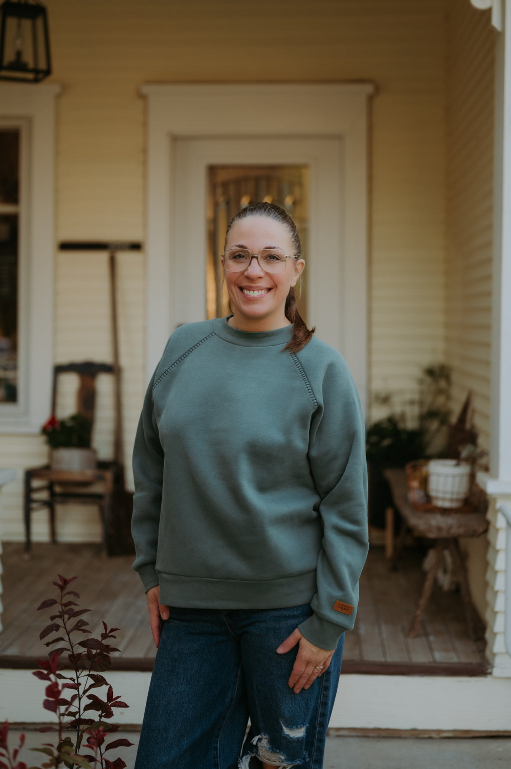 UGG Classic Crewneck Sweatshirt Green