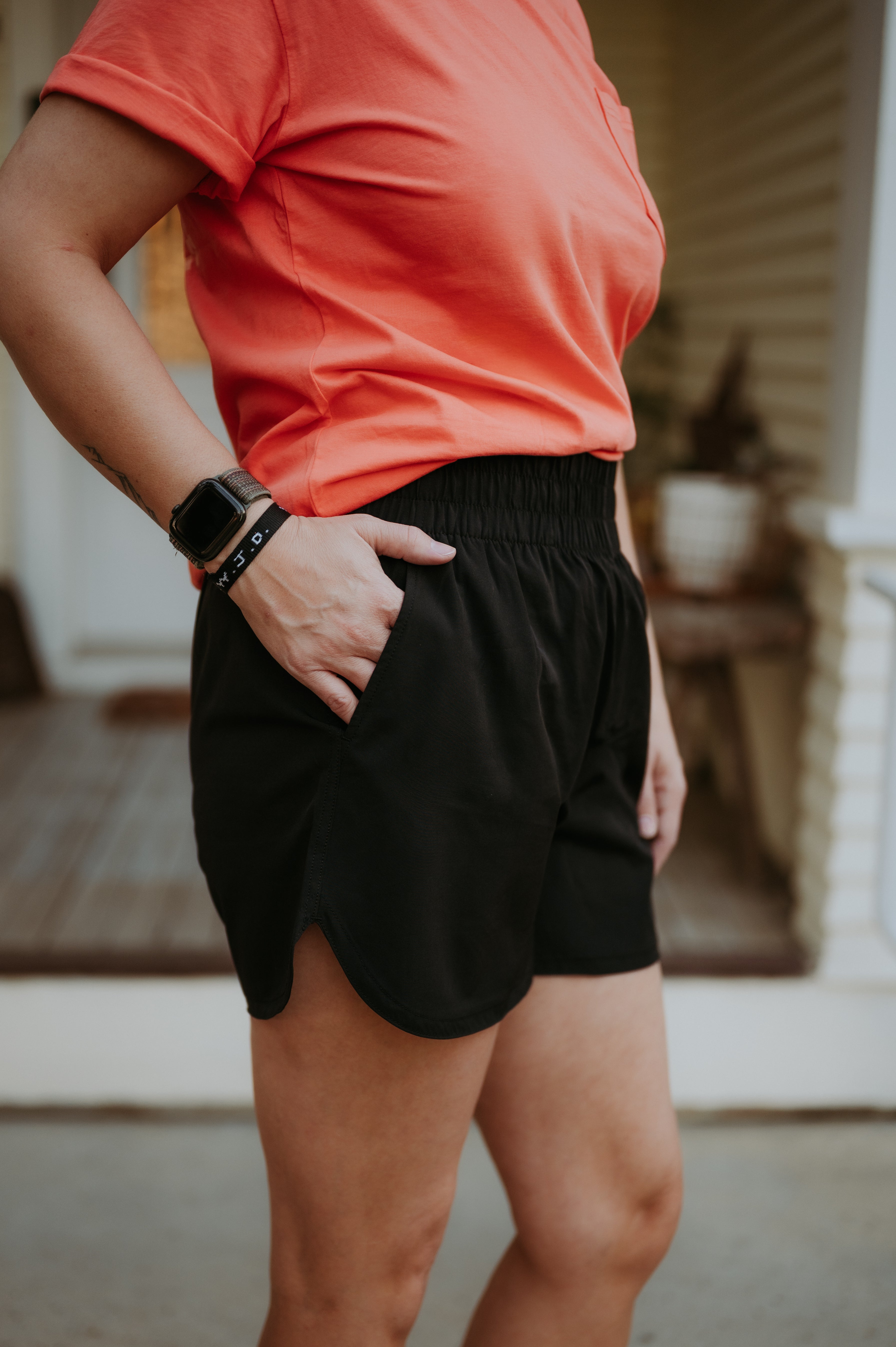 Local Girl Outfitters High Waisted Volley Shorts Black
