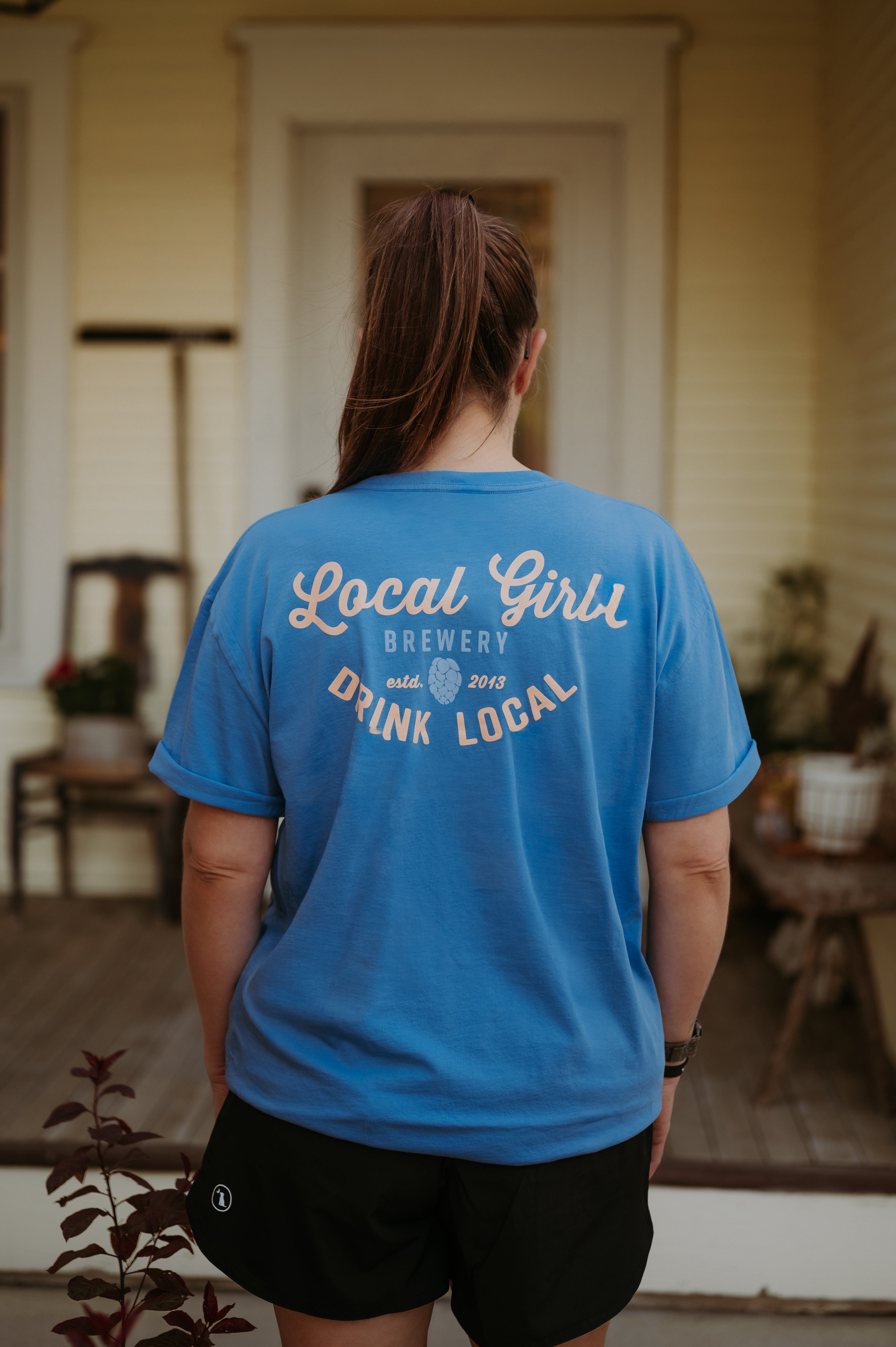 Local Boy Outfitters Local Girl Brewery Tee Light Blue