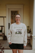 Woof+Ween Doxie Country Club Crewneck Sweatshirt Sand
