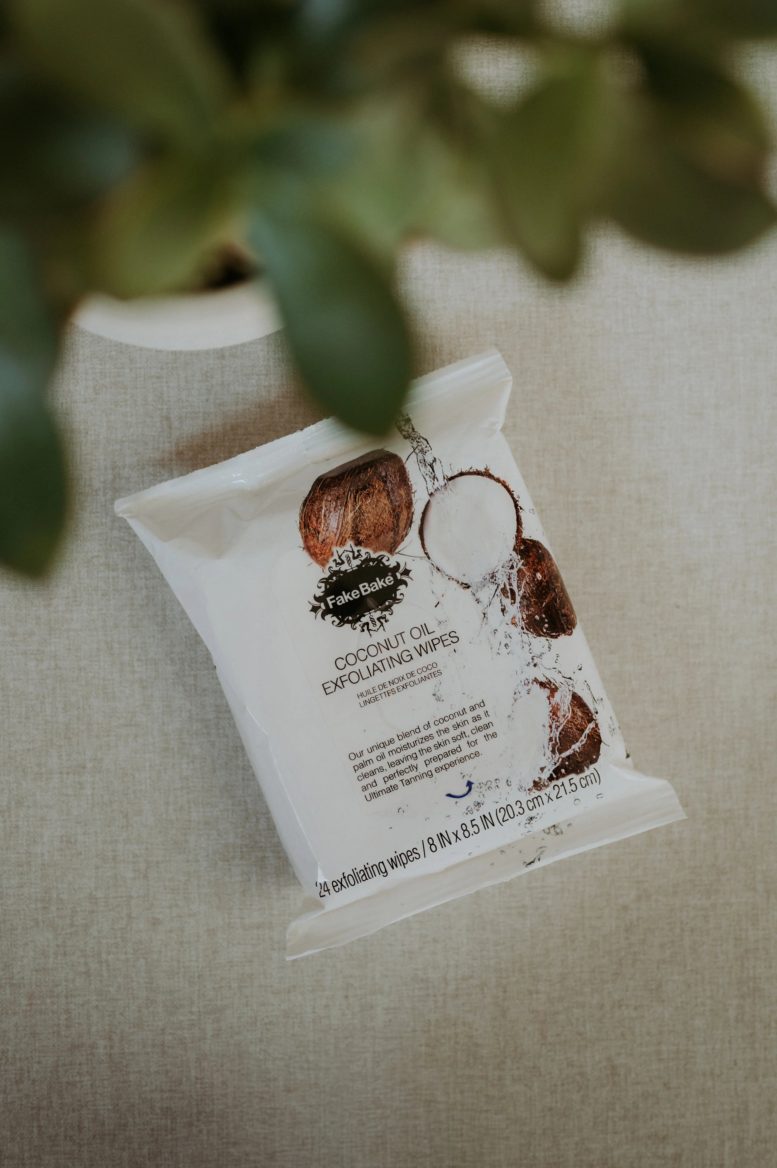 Fake Bake Coconut Oil Exfoliating Face & Body Wipes