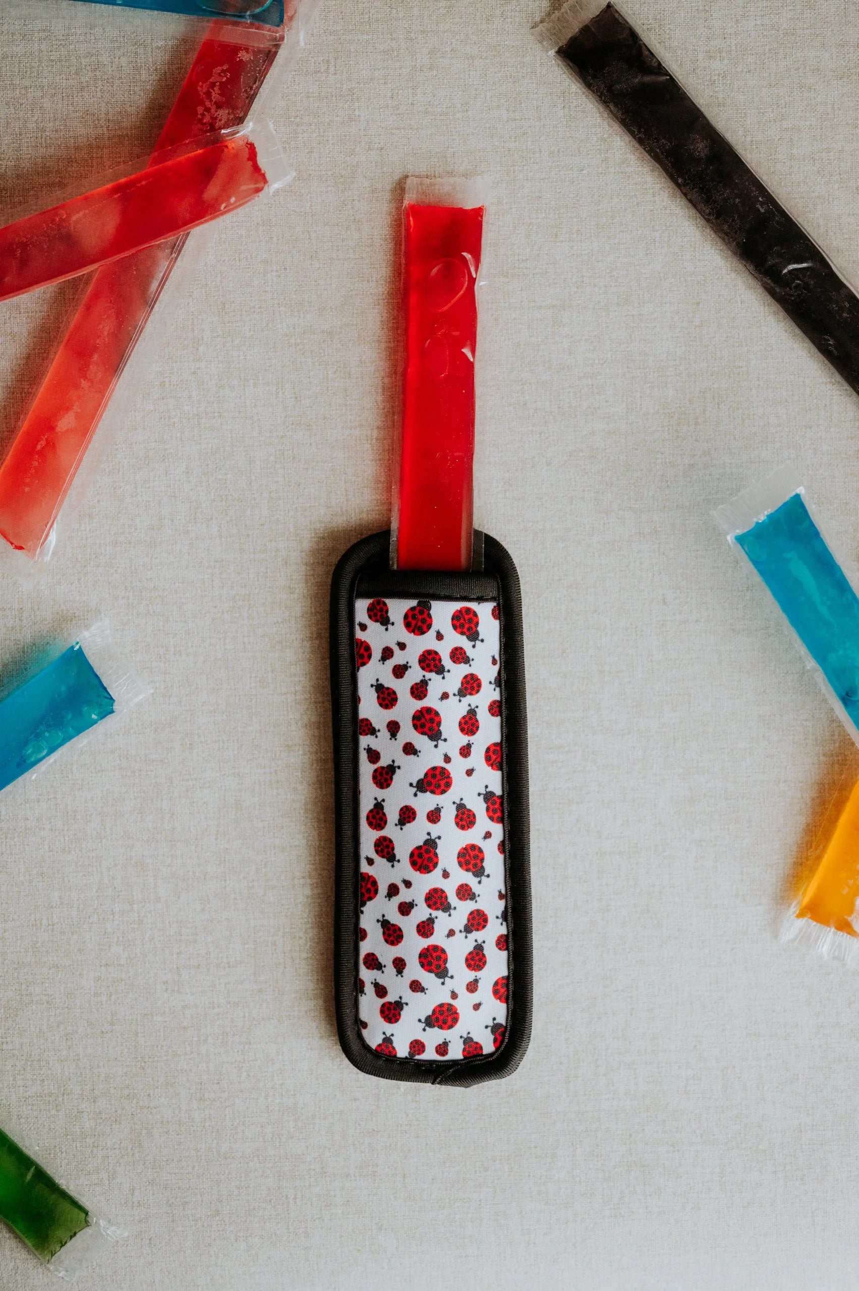 Popsicle Sleeve - Ladybugs