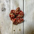 Hotline Rust+Cream Scrunchie