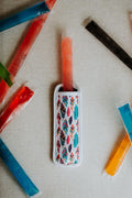 Popsicle Sleeve - White Feathers