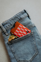 Thread Vertical Leather Wallet (Scout Peach)
