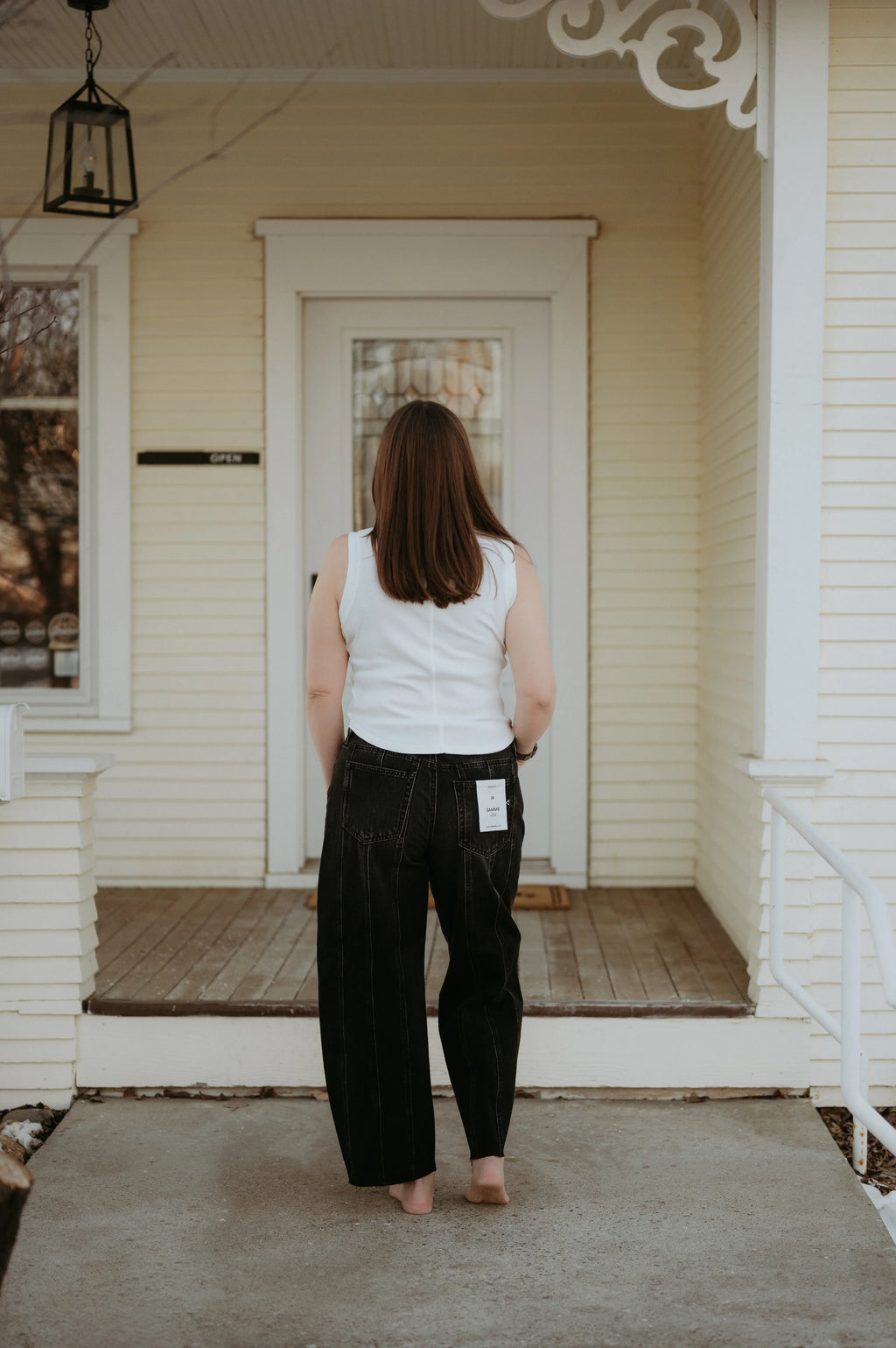 Hidden Sammie High Rise Vintage Black Barrel Jean