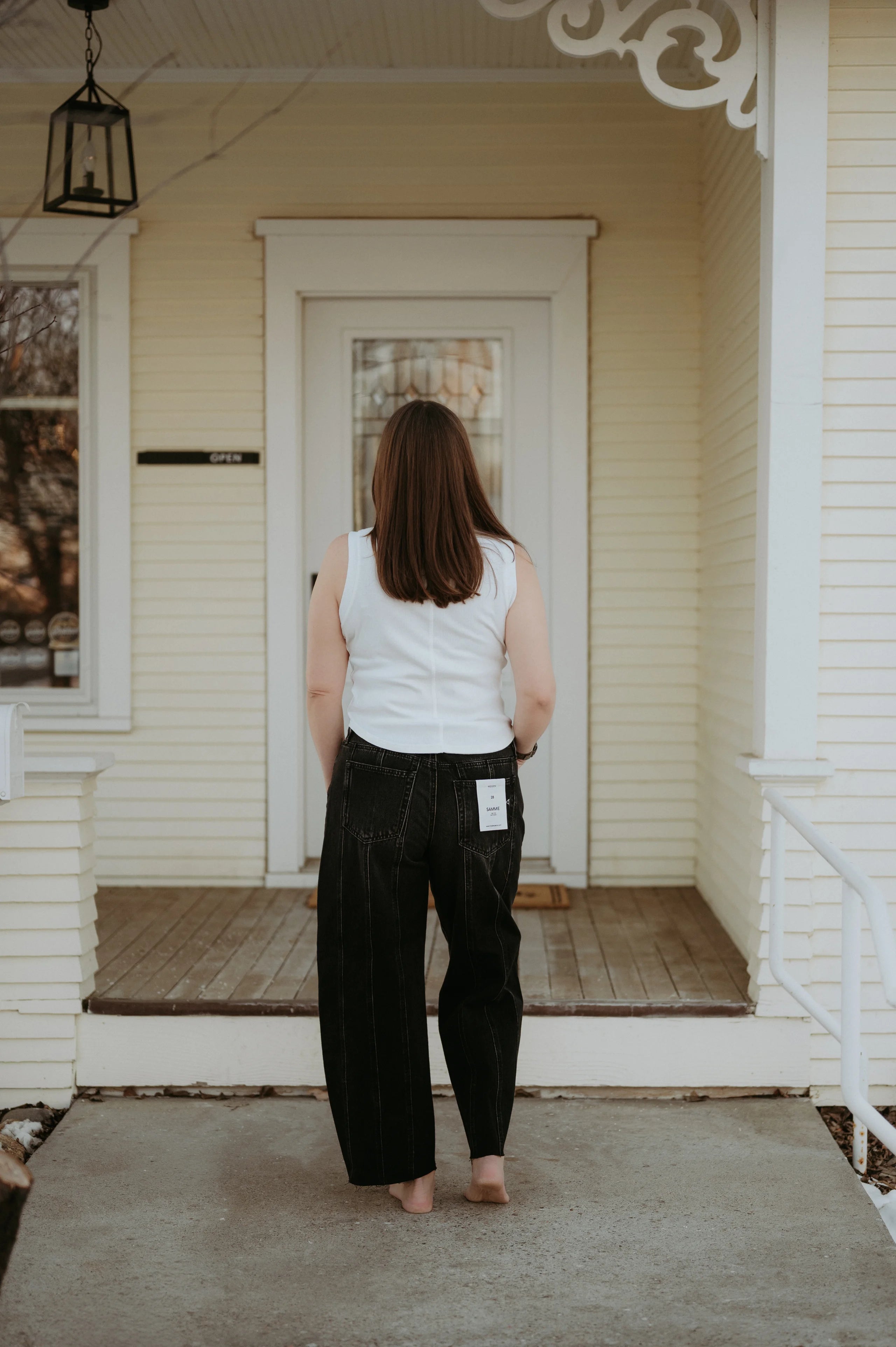 Hidden Sammie High Rise Vintage Black Barrel Jean