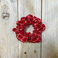 Hotline Red Plaid Scrunchie