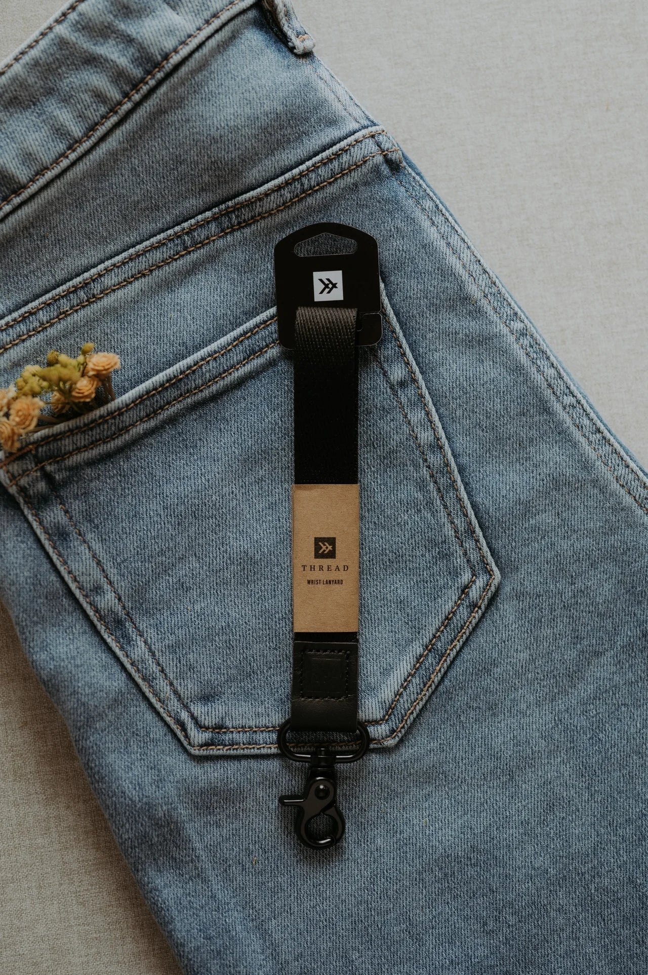 Thread Wrist Lanyard (Black)