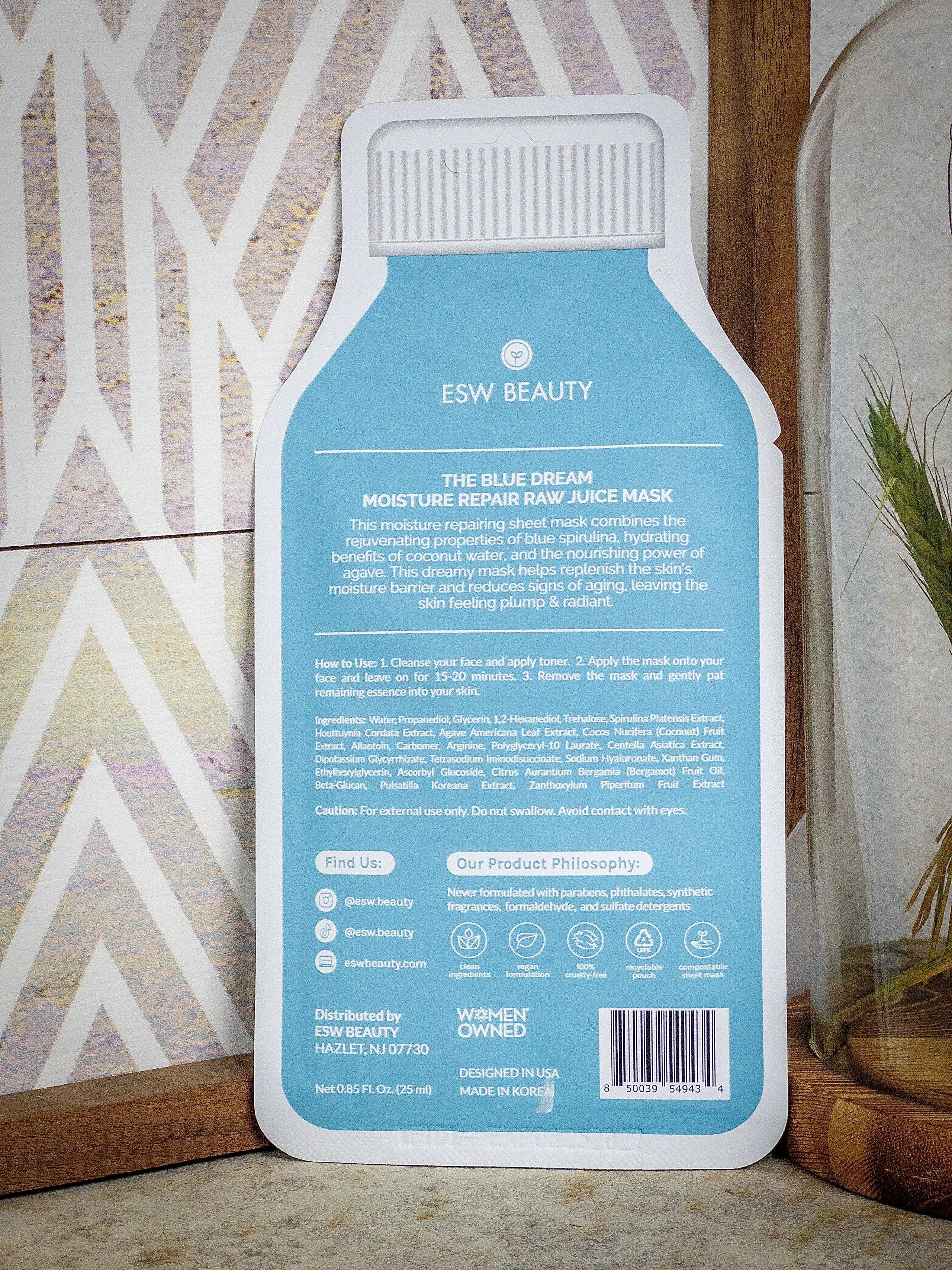ESW The Blue Dream Moisturizing Raw Juice Mask
