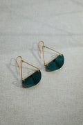 OTTI- Half Moon Dangling Earring - Blue