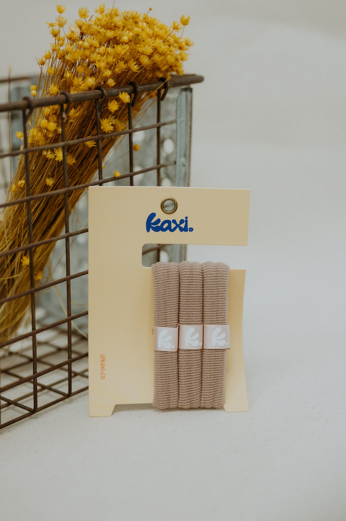 Kaxi Hair Ties Pack of 3  Bone