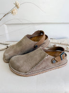 Birkenstock Lutry Premium Suede Gray Taupe