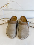 Birkenstock Lutry Premium Suede Gray Taupe