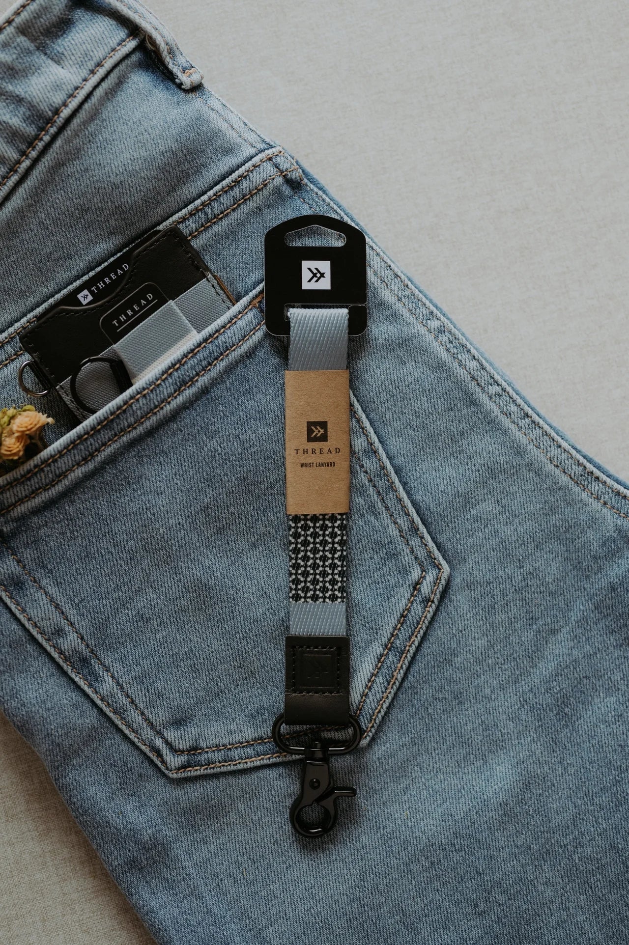Thread Wristlet Keychain (Sanders Stone)