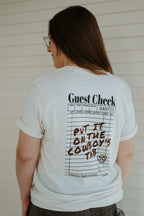 Rodeo Hippie "Guest Check" Unisex Tee
