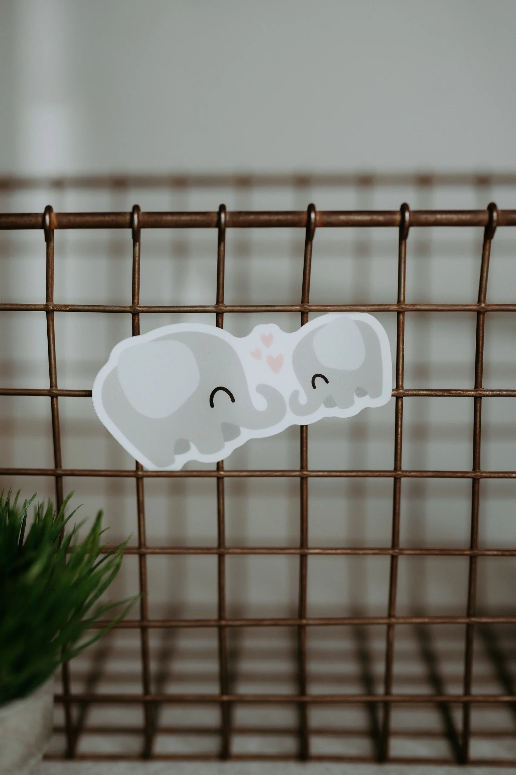 Sticker- Parent and Baby Elephant