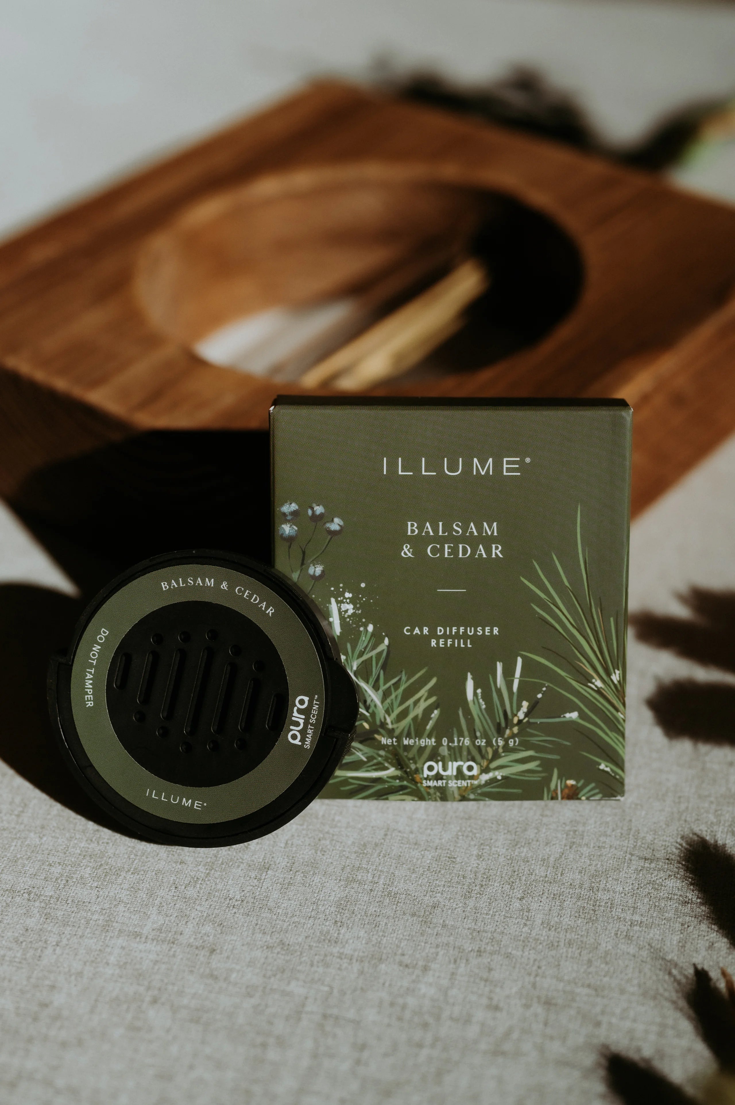 Pura Illume car refill- balsam & cedar