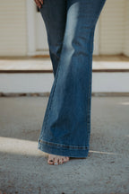 Judy Blue Flare Tummy Control Double Button JB881018
