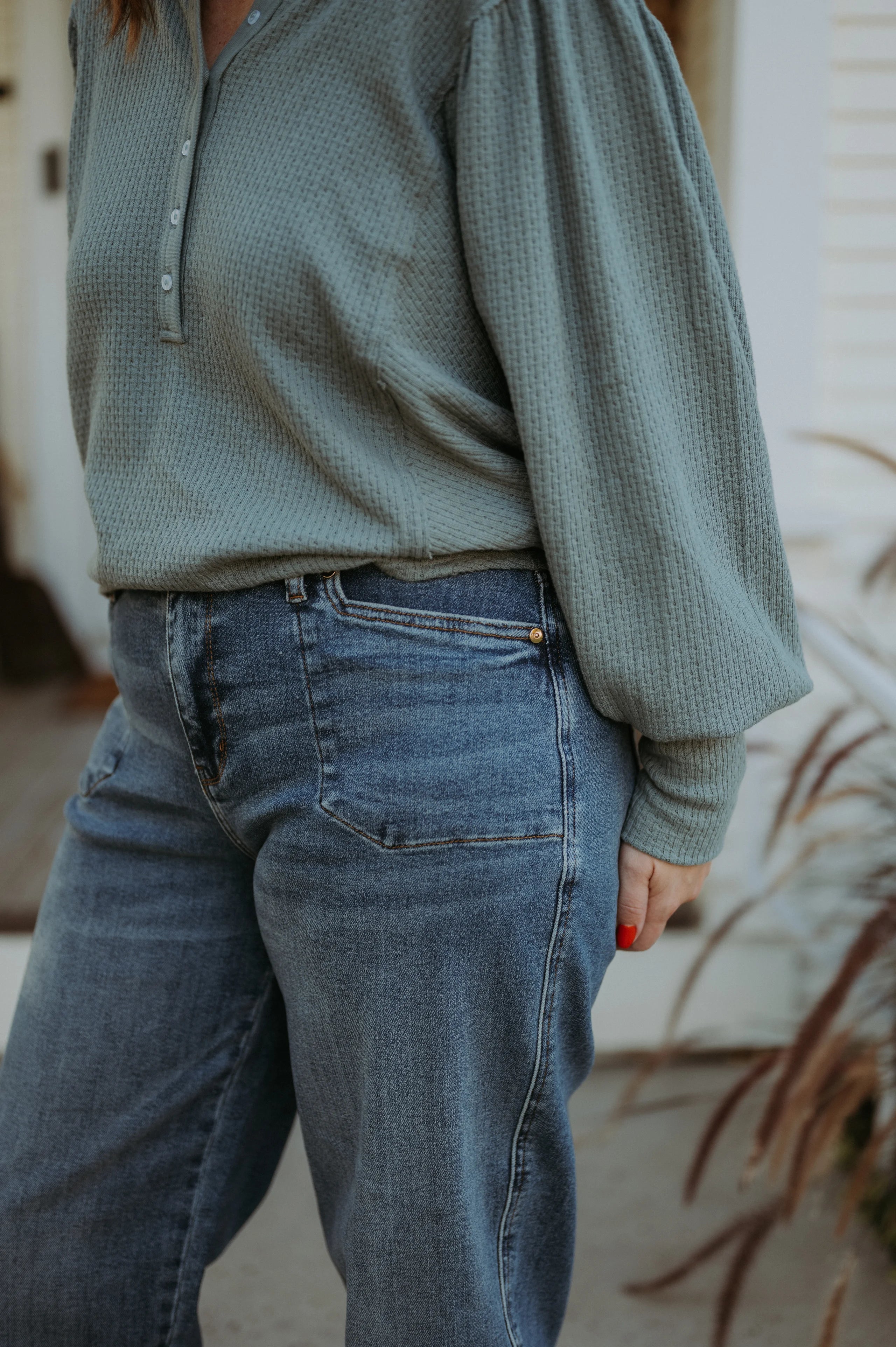Judy Blue HW Soft Barrel Stitch Thru Pocket JB881012