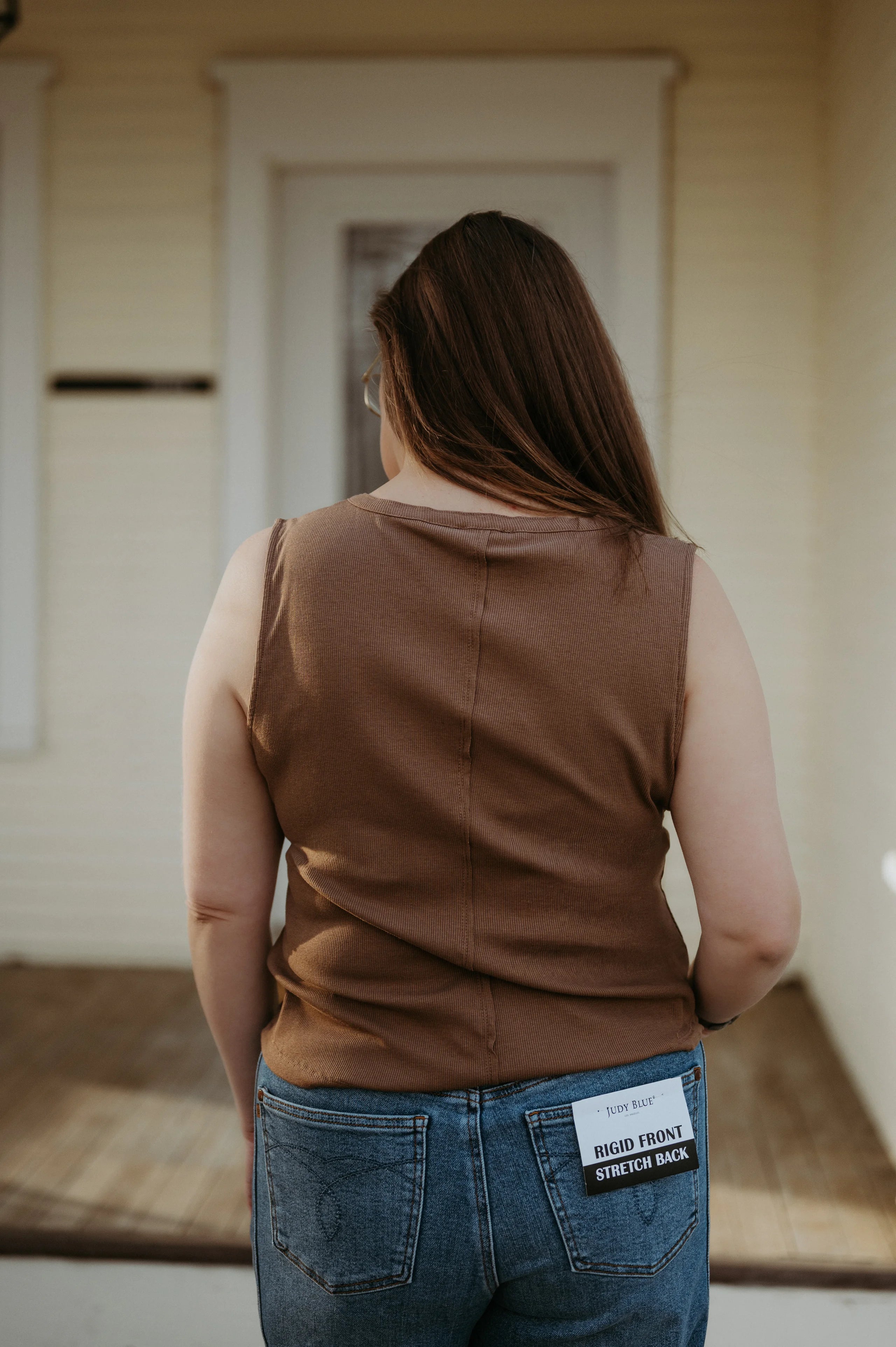 Flag & Anthem Denning Henley Tank - Brown