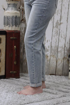 Judy Blue HW Vintage Wash Double Roll Cuff BF Jean JB88927